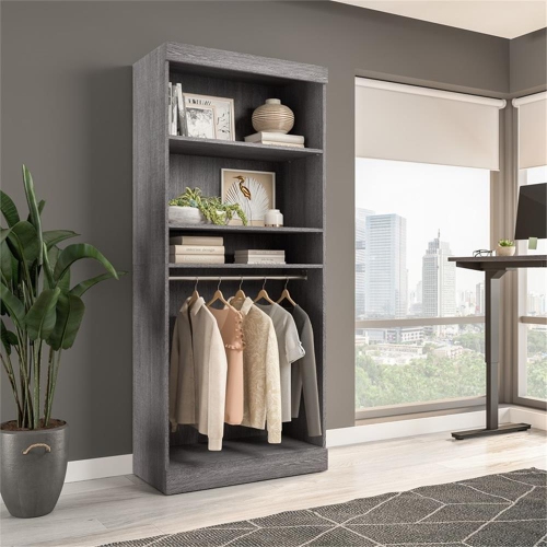 Pur 36" Closet Organizer Storage Unit - Bark Grey
