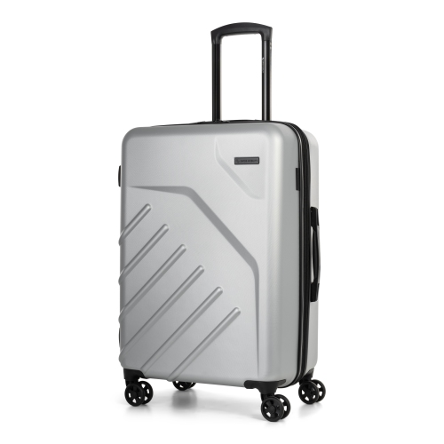 Swiss Mobility - Lga - 24 Inch Hard Side Luggage - Silver
