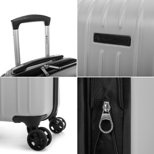Swiss Mobility – valise rigide Pvg de 24 po – Argenté