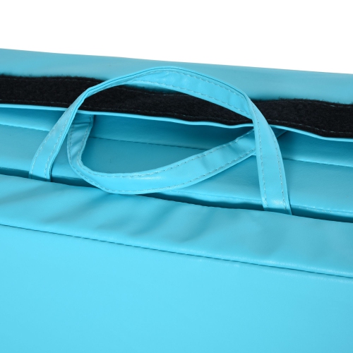 Soozier 4'x8'x2" Folding Gymnastics Tumbling Mat, Exercise Mat with Carrying Handles for Yoga, MMA, Martial Arts, Stretching, Core Workouts, Light