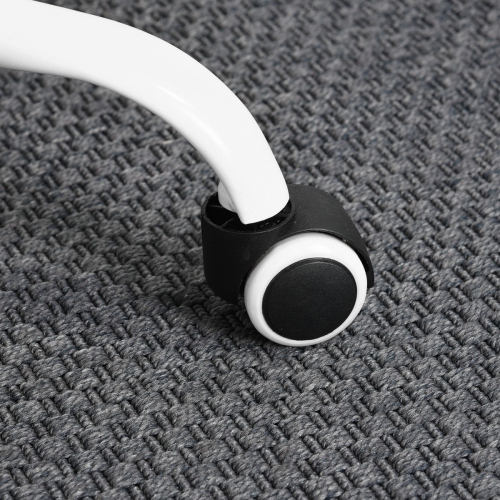 HOMY CASA White Ergonomic Office Chair Adjustable Desk Chair Swivel Office Computer Task Chair Stool Home Office Chair