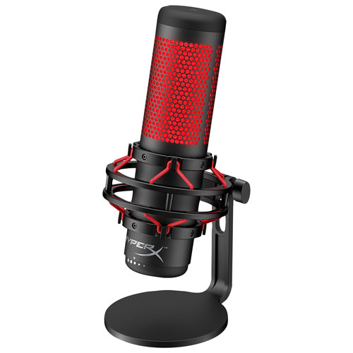 Microphone de jeu USB QuadCast de HyperX - Noir/Rouge