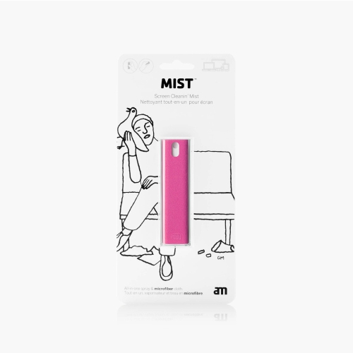 Nettoyant pour écran à brume portative AM Denmark, petit emballage-coque, rose