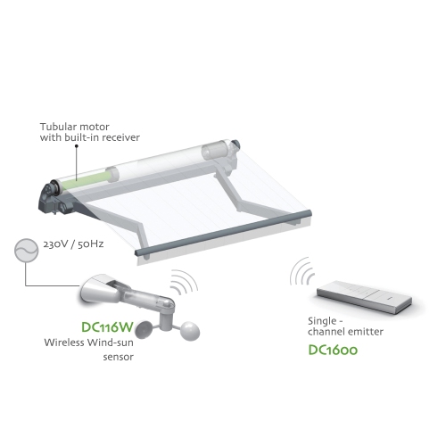 ALEKO® Wind and Sun Sensor for Motorized Retractable Awning