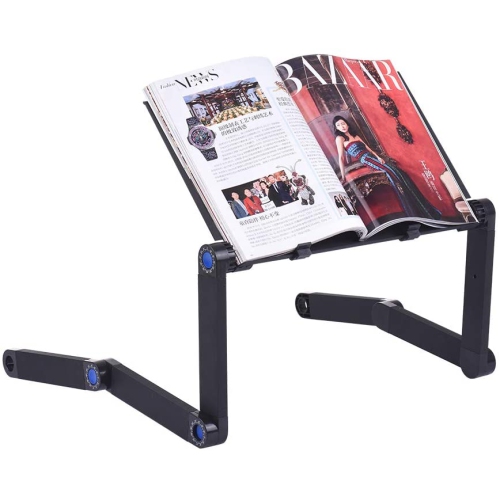 Stimula Lifestyle - Multifunctional Portable Foldable Laptop Bed Computer Personal Computer PC Apple MacBook Reading iPad Tablet Table - Black