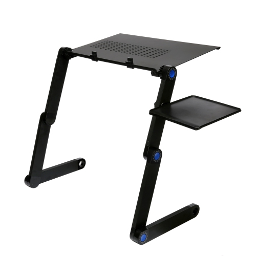 Stimula Lifestyle - Multifunctional Portable Foldable Laptop Bed Computer Personal Computer PC Apple MacBook Reading iPad Tablet Table - Black