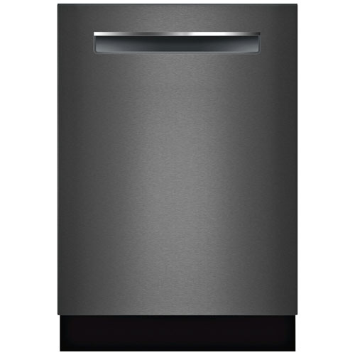 Bosch 24" 42dB Built-In Dishwasher with Stainless Steel Tub & Third Rack - Black Stainless