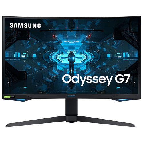Samsung Odyssey G7 32" WQHD 240Hz 1ms GTG Curved VA LED G-Sync Gaming Monitor - Black