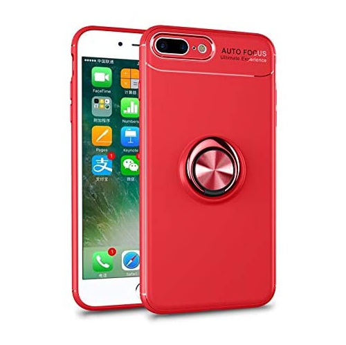Zouzt iPhone 7 Plus,iPhone 8 Plus Case Ultra Slim Cover Case with Ring Holder Kickstand Apply to Magnetic Car Mount