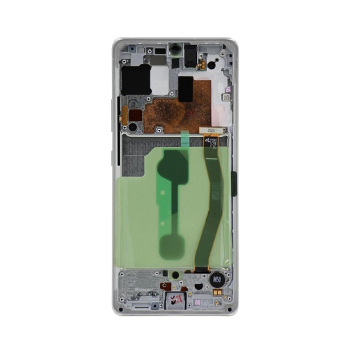 LCD Display Touch Screen Digitizer Assembly + Frame For Samsung Galaxy S10 Lite (SM-G770F) - Prism White by ESOURCE PARTS - Refurbished condition - Image 3