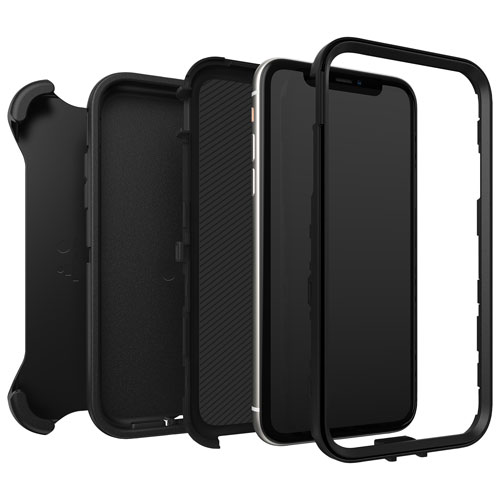 Étui rigide ajusté sans écran Defender d'OtterBox pour iPhone 11 - Noir