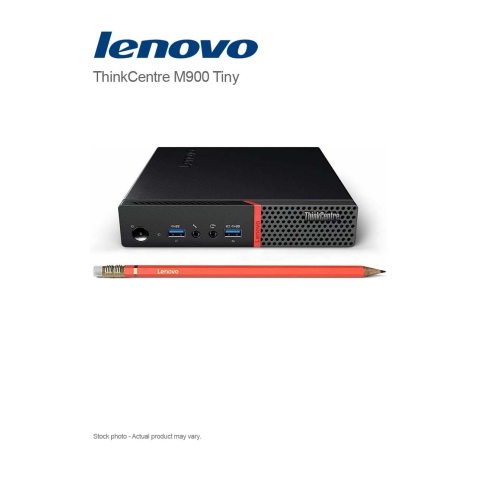 Lenovo ThinkCentre M900 TINY Core i5-6500T 2,50 GHz, 8 Go DDR4, SSD 128 Go, Wi-Fi/BT, Win 10 PRO - Remis à neuf