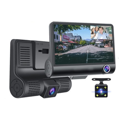 Caméra de tableau de bord de 4.0 po avec enregistreur vidéo/caméra de tableau de bord et caméra de tableau de bord auto DVR 3