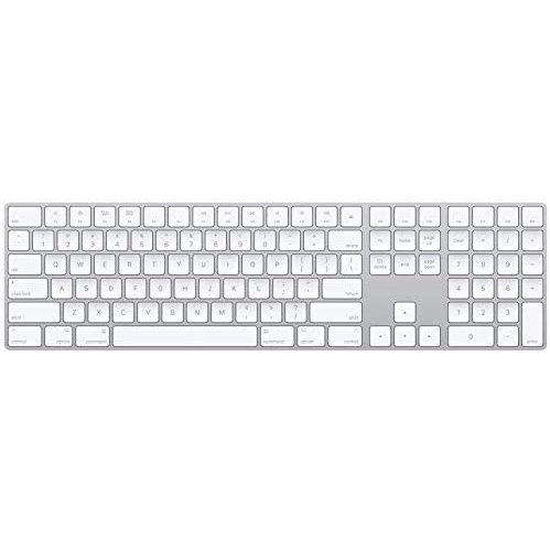 Apple Magic Keyboard Wireless Keyboard with Numeric Keypad - White