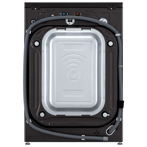 LG 5.8 Cu. Ft. High Efficiency Front Load Steam Washer (WM4500HBA) - Black Steel