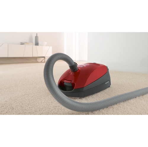 Miele Classic C1 Cat & Dog Bagged Canister Vacuum Cleaner - Mango Red - 5 Year Warranty