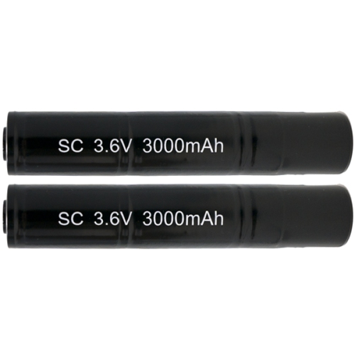 2 x 3.6 Volt NiMH Battery Sticks for Flashlights (Streamlight Stinger HP