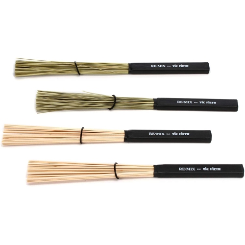 Vic Firth REMIX Brushes Combo Pack - 2 Pair