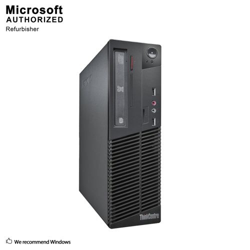Refurbished - Lenovo ThinkCentre M73 SFF, Intel Quad Core i5 4570 up to 3.6G, 12G RAM, 512G SSD, WiFi, BT, DVD,W10P64 (EN/FR/ES)