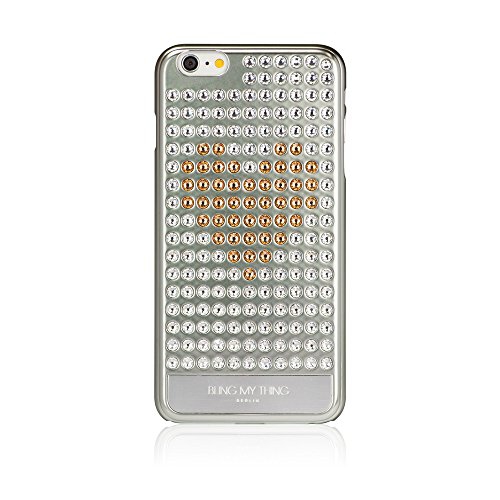 Bling My Thing Extravaganza Case with Swarovski Elements for iPhone 6 Plus - Retail Packaging - Metallic Silver/Silver Pink...