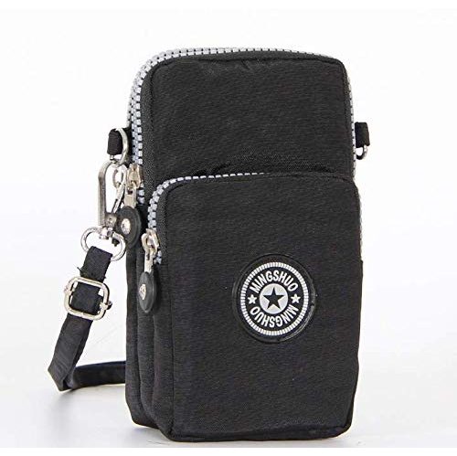 Casual Nylon Crossbody Cell Phone Purse Bag Wrist Wallet Running Armbag Compatible iPhone Xs Max ...