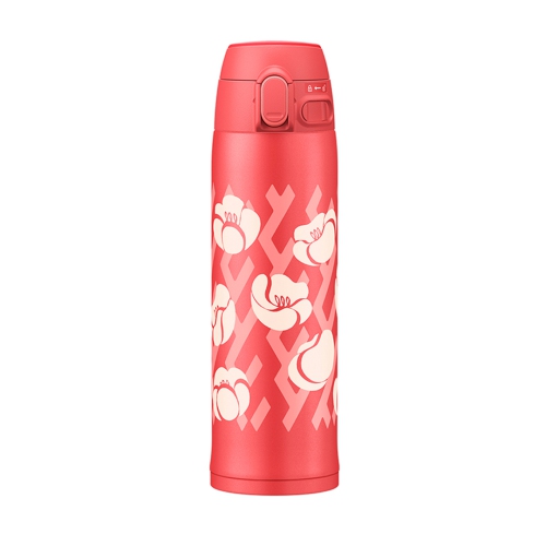 Zojirushi 16oz Flip-open Stainless Water Bottle Hana + Kana Collection - Pink