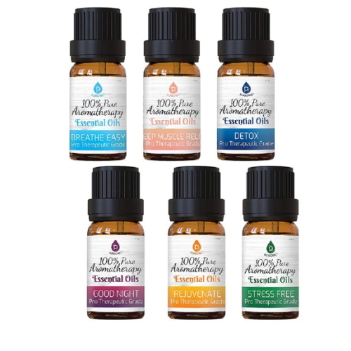 Pursonic Pure Essential Aroma Oil Blends. 6 pack