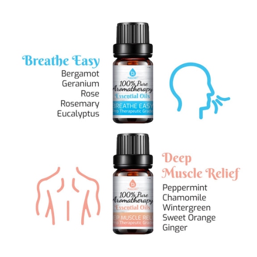 Pursonic Pure Essential Aroma Oil Blends. 6 pack