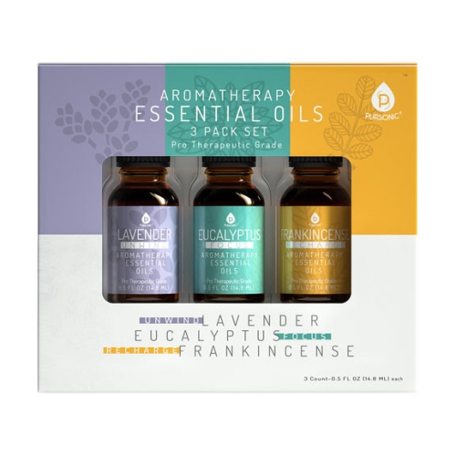 Pursonic Essential oils 3 pack Eucalyptus, Lavender and Frankincense