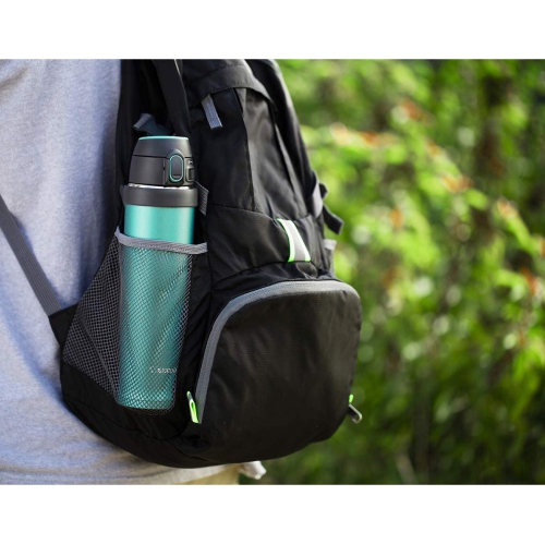 Zojirushi 16oz Flip-and-Go Stainless Steel Water Bottle with Handle SM-QHE48, Purple Dusk