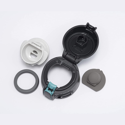 Zojirushi 16oz Flip-and-Go Stainless Steel Water Bottle with Handle SM-QHE48, Hibiscus Red