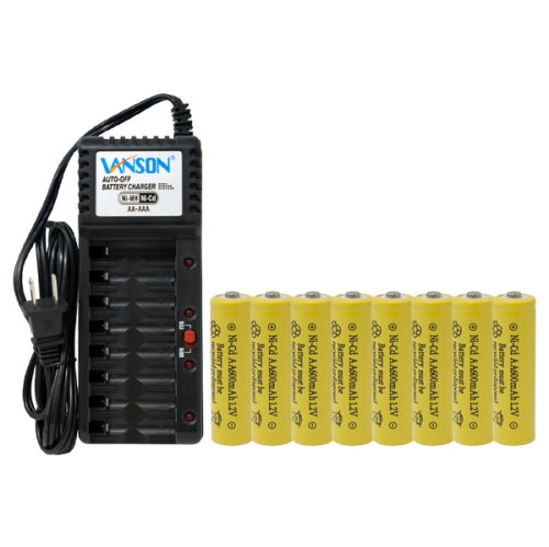 V-868 8 – Chargeur AA et AAA + 8 piles AA NiCd