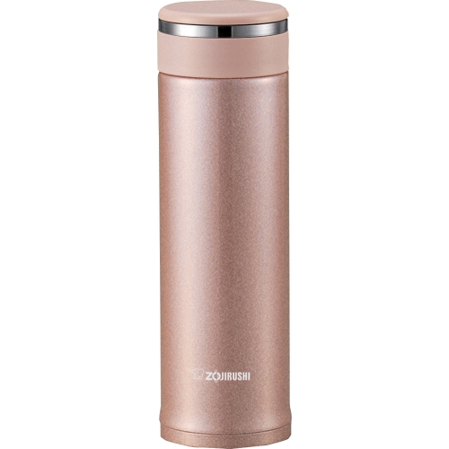 ZOJIRUSHI  16OZ Stainless Mug With Tea Leaf Filter Sm-Jte46 Champagne In Pink