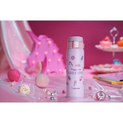 Zojirushi 16oz Cute Design Stainless Mug for girls SM-SG48 Sweets Purple