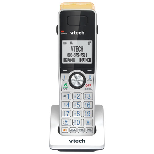 VTech DECT 6.0 Cordless Phone Accessory Handset - Silver