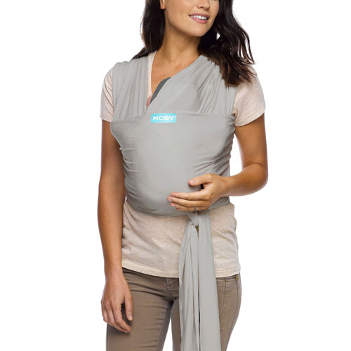 Moby Classic Front & Hip Wrap Carrier - Stone Grey