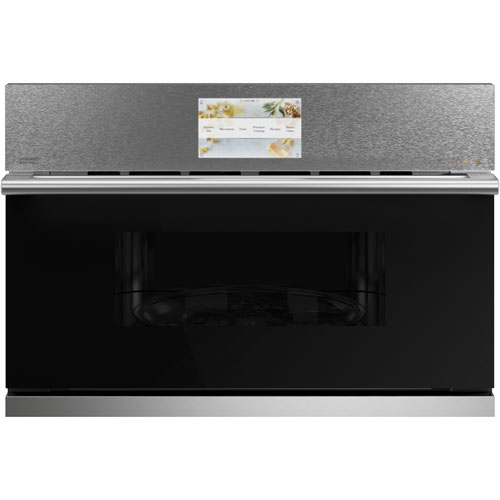 Café 30" 1.7 Cu. Ft. True Convection Five-in-One Electric Wall Oven - Platinum Glass