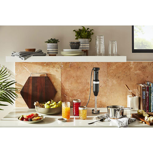 Mélangeur à immersion à vitesse variable de KitchenAid - Noir mat