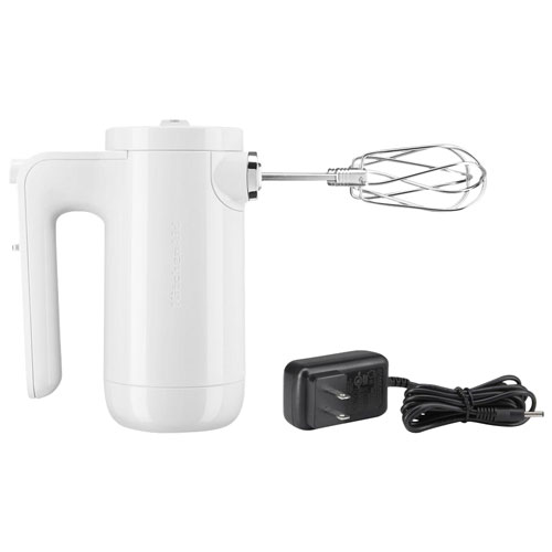 KitchenAid Cordless Hand Mixer (KHMB732ER) - White