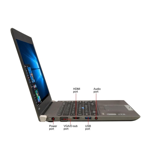 Refurbished - Toshiba Portege Z30-C 13.3" Ultrabook, Intel Core i5-6300U 2.4 GHz, 8GB DDR3, 128GB SSD, Webcam, Win 10 Pro