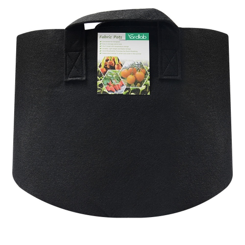 5-Pack 5 Gallon Planting Grow Bags with Handles for Vegetable Flower Plant Container Aeration Fabric Pots, Come with 1 Free 3 Gallon Smart Grow Bag