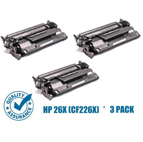 Printer Pro™ Compatible Replacement for 3 Pack HP 26X/CF226 Black Toner Cartridge for HP Printer M402d M402dn M402n MFP M426dw M426fdn M426fdw