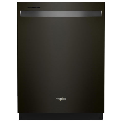 Whirlpool 24" 47dB Built-In Dishwasher with Third Rack - Black Stainless