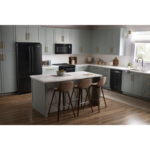 Lave-vaisselle encastrable 24 po 47 dB avec troisième panier de Whirlpool - Noir