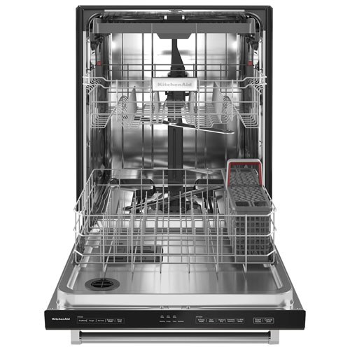 Lave-vaisselle encastrable 24 po 39 dB avec troisième panier de KitchenAid - Inox noir
