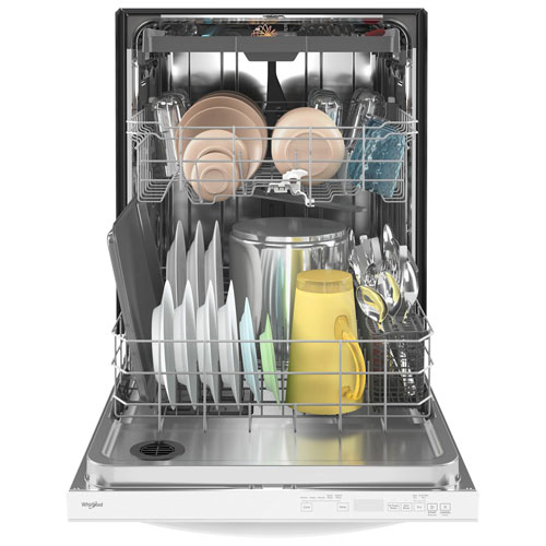 Whirlpool 24" 47dB Built-In Dishwasher with Third Rack (WDT750SAKW) - White