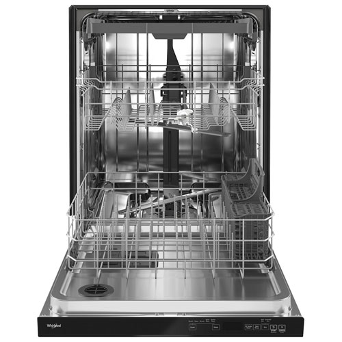 Whirlpool 24" 47dB Built-In Dishwasher with Third Rack - Black