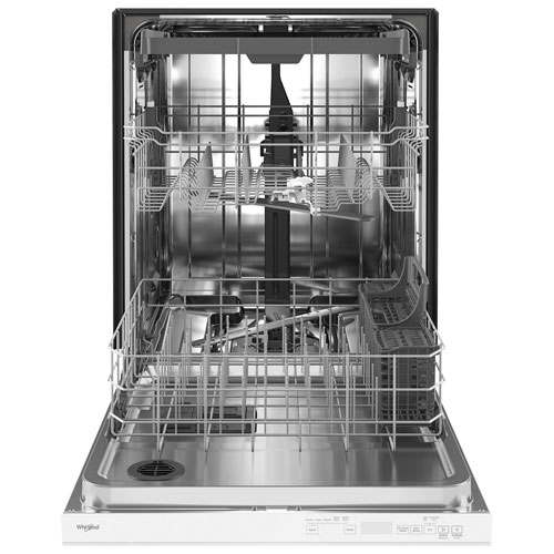 Whirlpool 24" 47dB Built-In Dishwasher with Third Rack - White