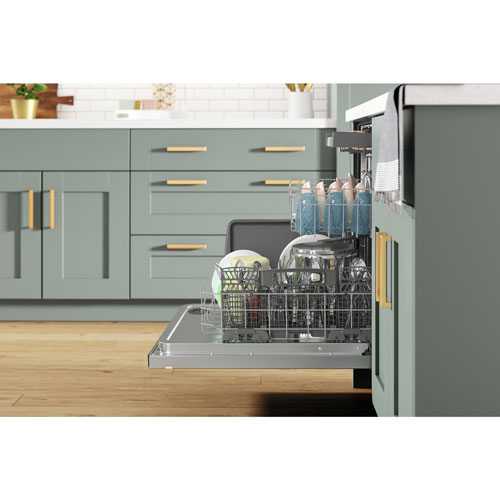 Whirlpool 24" 47dB Built-In Dishwasher with Third Rack (WDTA50SAKZ) - Stainless Steel