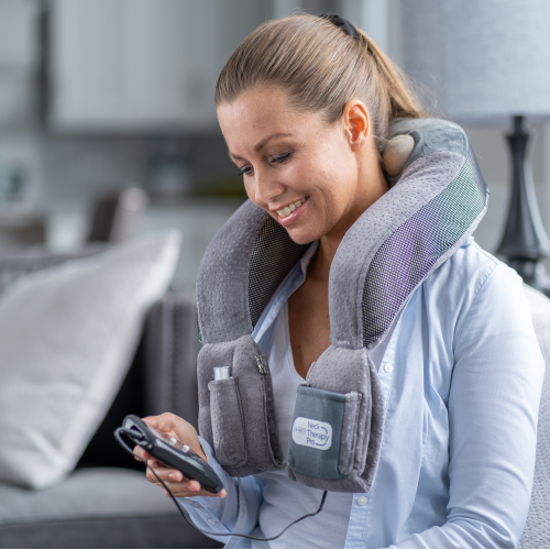 DR-HO'S Neck Pain Pro - Essential Package - includes the Neck Pain Pro, Foot Therapy Pads, 2 Regular Body Pads, 2 Large Body Pads, Electrogel &